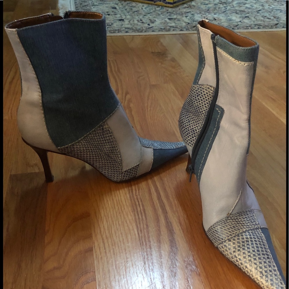 Boots 2 pair - blue/brown